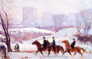 Park Riders Artwork by Gifford Beal