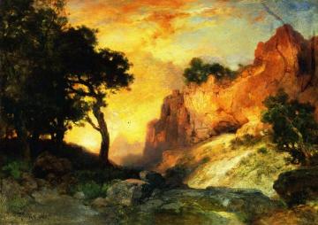 A Side Canyon, Grand Canyon, Arizona Artwork by Thomas Moran