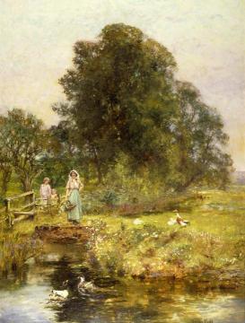 March Meadows Artwork by Henry John Yeend King