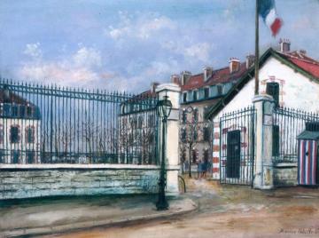 The Caserne Valaze in Alencon Artwork by Maurice Utrillo