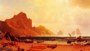The Marina Piccola, Capri Artwork by Albert Bierstadt