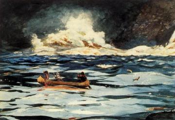 Under the Falls, The Grand Discharge Artwork by Winslow Homer