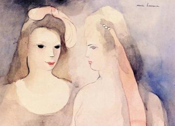 Two Women Artwork by Marie Laurencin