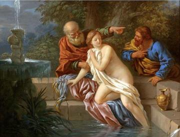 Susanna And The Elders Artwork by Louis Jean François Lagrenée