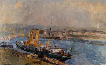 The Port of Rouen Artwork by Albert Lebourg
