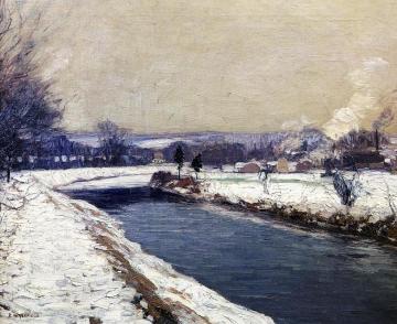 The Canal, Stockton Artwork by Edward Willis Redfield