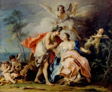 Bacchus And Ariadne Artwork by Jacopo Amigoni
