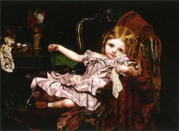 Young Girl in an Armchair Artwork by Sophie Anderson