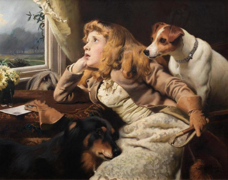 No Ride Today Artwork by Charles Burton Barber