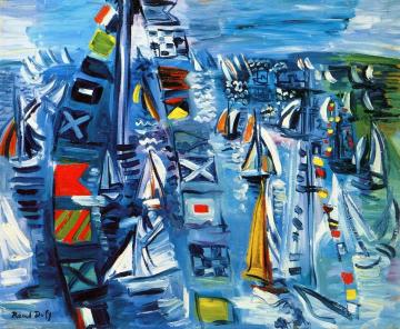 Regatta Artwork by Raoul Dufy