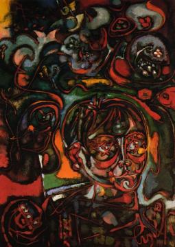 Portrait Of An Adolescent Lost In An American Forest Artwork by Andre Masson