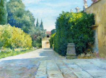 Villa in Florence Artwork by William Merritt Chase