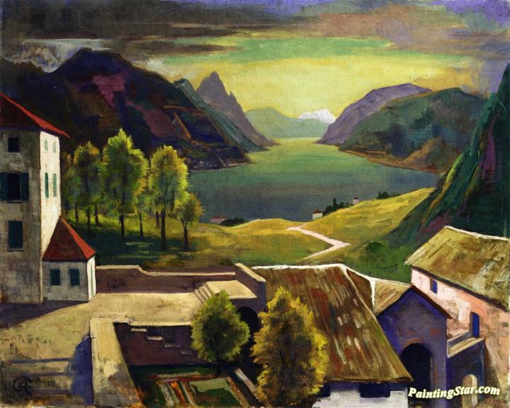 Montagnola Artwork by Karl Hofer