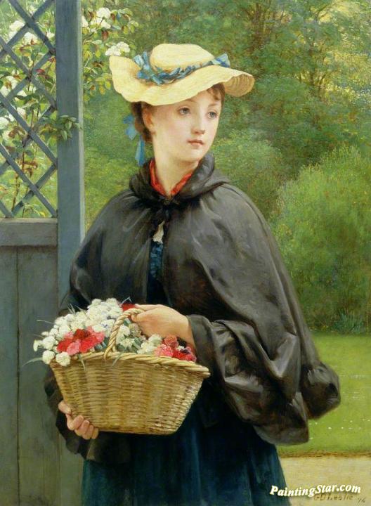 The Gardener's Daughter Artwork by George Dunlop Leslie