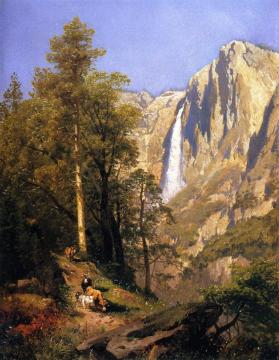 The Upper Yosemite Falls Artwork by Herman Herzog