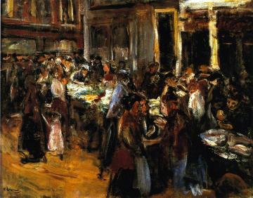Vegetable Market in Amsterdam Artwork by Max Liebermann