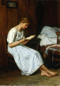 A Gotthelf Reader Artwork by Albert Anker