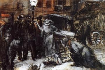 NIght LIfe, The Accident Artwork by Everett Shinn