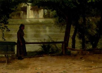 On the Banks of the Oise Artwork by Dennis Miller Bunker