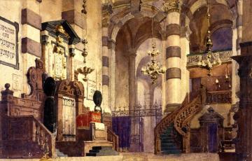 Interior Of The Cathedral Artwork by Vasily Polenov