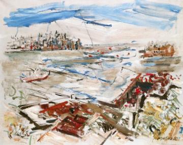 New York Series: From Weehawken Heights Artwork by John Marin