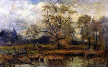 By the Pond Artwork by Charles Henry Miller