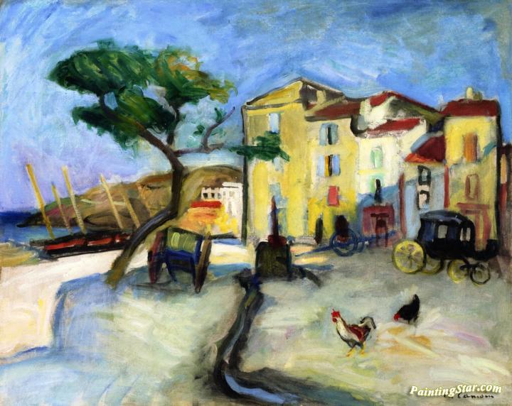 A Corner of the Port at Cassis Artwork by Charles Camoin