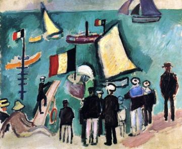 The Regattas Artwork by Raoul Dufy