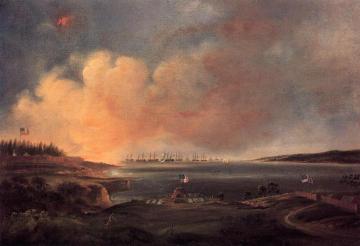 The Battle Of Fort Mchenry Artwork by Alfred Jacob Miller