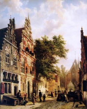 Weeshuis in Enkhuizen Artwork by Cornelius Springer