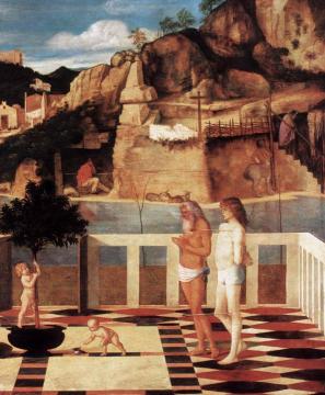 Sacred Allegory (detail) Artwork by Giovanni Bellini