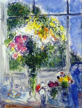 Window In The Artist's Studio Artwork by Marc Chagall