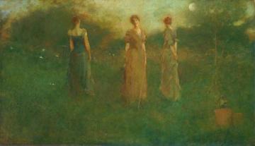 In The Garden Artwork by Thomas Wilmer Dewing