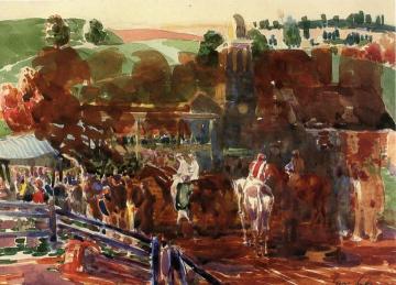 The Race Track Artwork by George Benjamin Luks