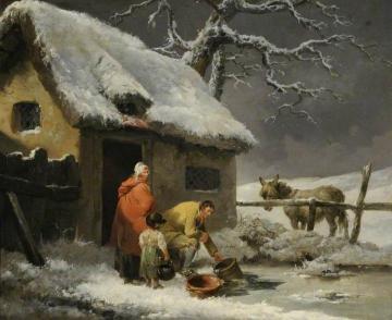 Breaking The Ice Artwork by George Morland