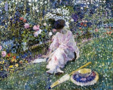 Garden in June Artwork by Frederick Carl Frieseke