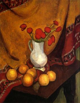 A Vase of Poppies Artwork by Roger de la Fresnaye