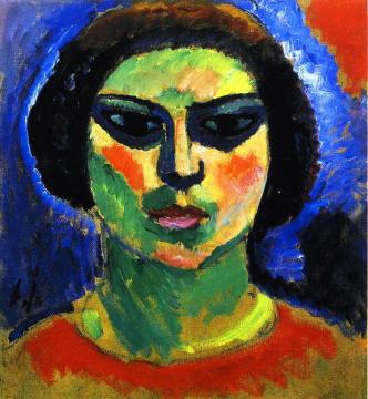 Blossoming Girl Artwork by Alexej Jawlensky