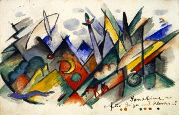 Sonatine For Violin And Piano Artwork by Franz Marc