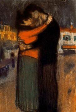 Lovers in the Street Artwork by Pablo Picasso