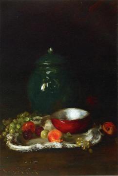 The LIttle Red Bowl Artwork by William Merritt Chase