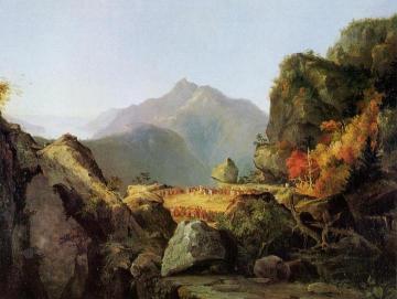 Landscape Scene from 'The Last of the Mohicans' Artwork by Thomas Cole
