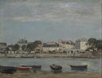 The Port of Trouville Artwork by Eugène-Louis Boudin