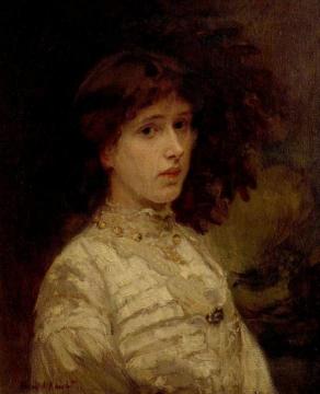 Mrs Rosamond Edith Thompson Artwork by Harold Knight