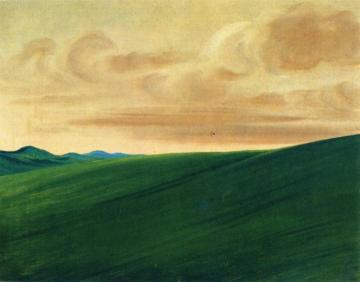 Nishnabottana Bluffs, Upper Missouri Artwork by George Catlin