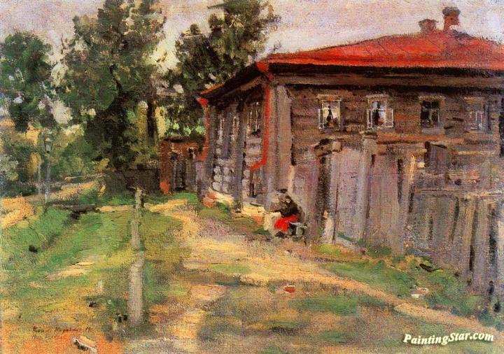 A Street in Pereslavl Artwork by Constantin Alexeevich Korovin