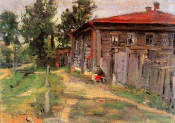 A Street in Pereslavl Artwork by Constantin Alexeevich Korovin