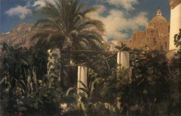 Garden of an Inn, Capri Artwork by Sir Frederick Lord Leighton