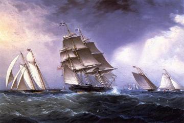 A Breezy Day Outside Artwork by James E. Buttersworth