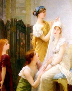 The Bride Artwork by Jules Joseph Lefebvre